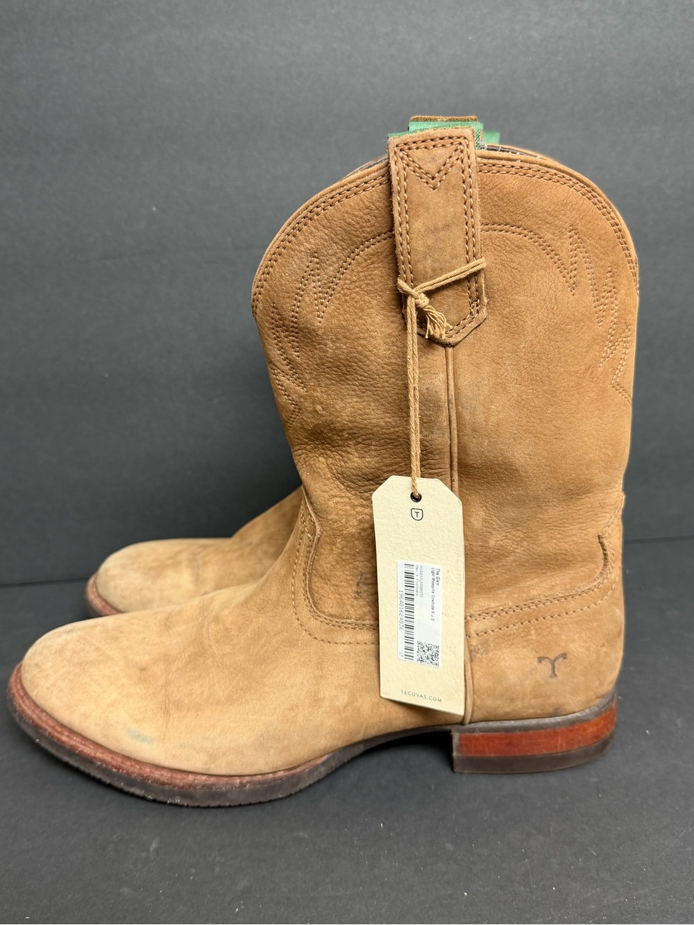 Tecovas The Glen Men's Size 8.5D Light Mesquite Cowhide Leather Western Boots